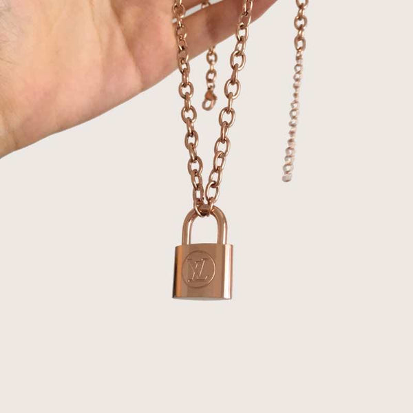 LV lock necklaces