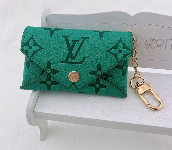 Colorful LV key chain wallets