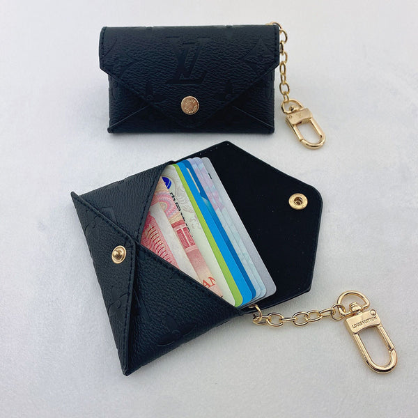 Colorful LV key chain wallets