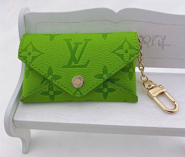 Colorful LV key chain wallets